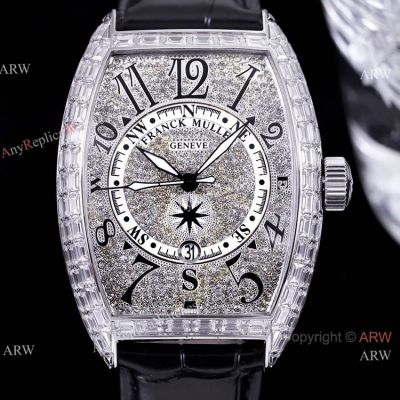 Faux Franck Muller Cintree Curvex Bust Down Quartz watches 40mm for Men